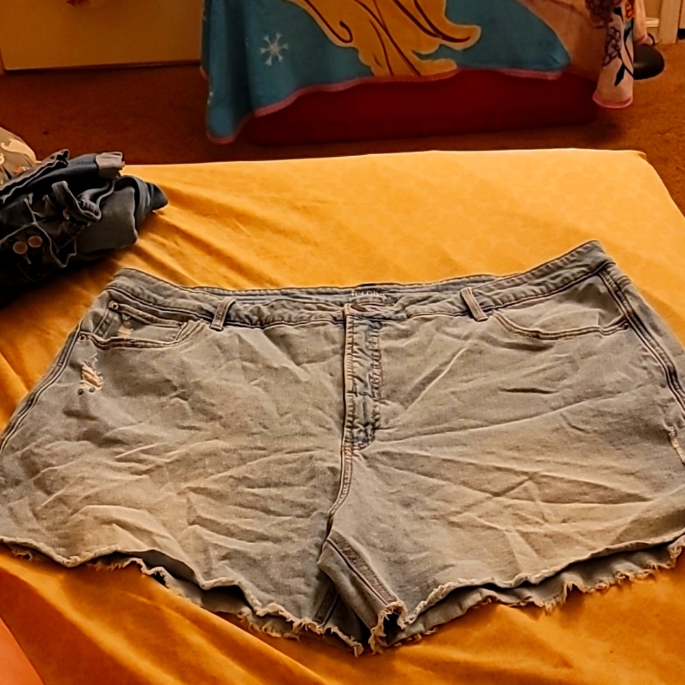 Terra sky shorts, size 24,light blue